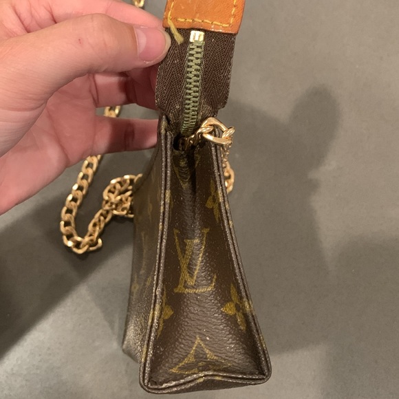 Authentic monogram LV Louis Vuitton Pochette - Picture 4 of 7